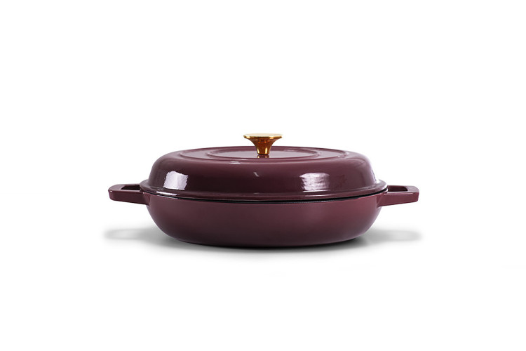 Nouvelle Cast Iron Oven Pan - 30cm - Plum -