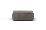 Jagger Leather Ottoman - Zambezi Graphite -