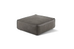 Jagger Leather Ottoman - Zambezi Graphite -