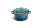 Nouvelle Cast Iron Casserole - 20cm - Caribbean Blue -