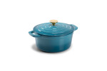 Nouvelle Cast Iron Casserole - 20cm - Caribbean Blue -