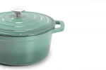 Nouvelle Cast Iron Casserole 24cm - Misty Teal -