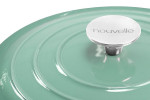 Nouvelle Cast Iron Casserole 24cm - Misty Teal -