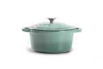 Nouvelle Cast Iron Casserole 24cm - Misty Teal -