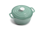 Nouvelle Cast Iron Casserole 24cm - Misty Teal -