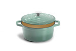 Nouvelle Cast Iron Casserole 24cm - Misty Teal -