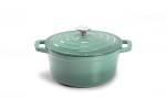 Nouvelle Cast Iron Casserole 24cm - Misty Teal -