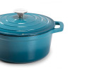 Nouvelle Cast Iron Casserole - 24cm - Caribbean Blue -