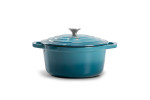 Nouvelle Cast Iron Casserole - 24cm - Caribbean Blue -