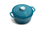 Nouvelle Cast Iron Casserole - 24cm - Caribbean Blue -