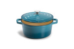 Nouvelle Cast Iron Casserole - 24cm - Caribbean Blue -