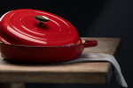 Nouvelle Cast Iron Oven Pan - 30cm - Red -