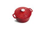 Red Nouvelle 20cm Cast Iron Casserole  - Red -