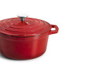 Red Nouvelle 20cm Cast Iron Casserole  - Red -