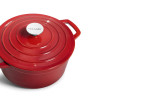 Red Nouvelle 20cm Cast Iron Casserole  - Red -