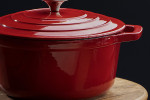 Nouvelle Cast Iron Casserole 24cm - Red -