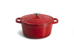 Nouvelle Cast Iron Casserole 24cm - Red -