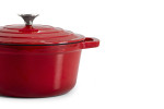 Nouvelle Cast Iron Casserole 24cm - Red -