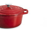 Nouvelle Cast Iron Casserole 24cm - Red -