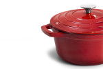 Nouvelle Cast Iron Casserole 24cm - Red -