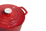 Nouvelle Cast Iron Casserole 24cm - Red -