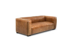 Rockefeller Leather Couch - Vintage Tan