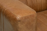 Rockefeller Leather Couch - Vintage Tan