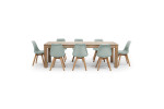 Montreal 2,4m| Atom Dining Set- Light Green -