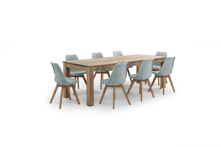 Montreal 2,4m| Atom Dining Set- Light Green -