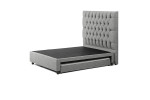 Skyler Dual Function Bed - Double - Alaska Grey  -