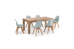 Montreal Atom 6 Seater Dining Set 1.6m - Light Green -