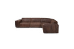 Jagger Leather Modular - Corner Couch Set - Zambezi Spice -