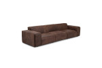 Jagger Leather Modular - 4 Seater Couch - Zambezi Spice -