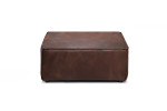 Jagger Leather Ottoman - Zambezi Spice -