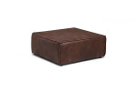 Jagger Leather Ottoman - Zambezi Spice -