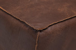 Jagger Leather Ottoman - Zambezi Spice -