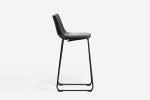 Lazera Bar Table + Halo Bar Chairs - Ebony -