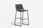 Lazera Bar Table + Halo Bar Chairs - Storm Grey -