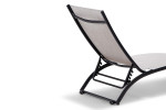 Alayna Pool Lounger - Grey and Black -