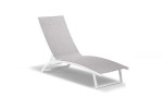 Alayna Pool Lounger - Grey and White -