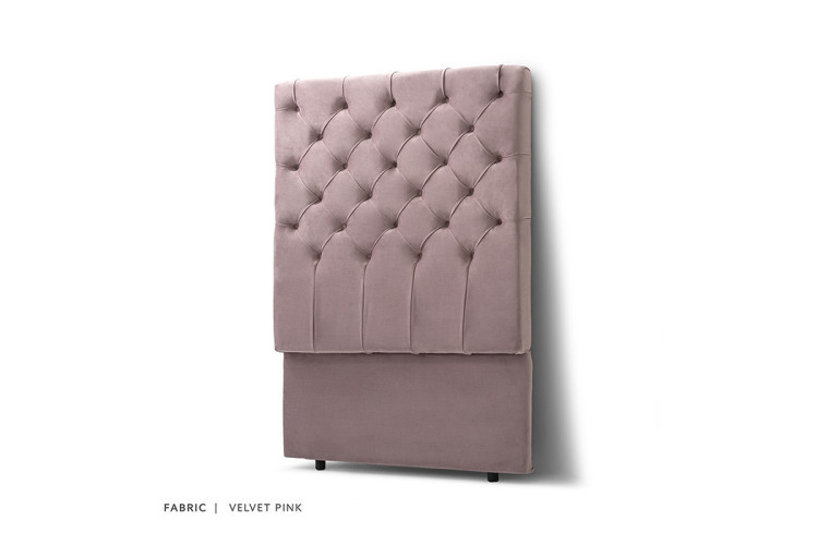 Bethany - Single Headboard - Velvet Pink Single Headboards - 1