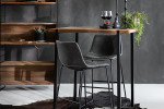 Lazera Bar Table + Halo Bar Chairs - Ebony -