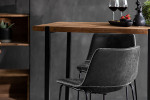 Lazera Bar Table + Halo Bar Chairs - Ebony -