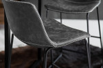 Lazera Bar Table + Halo Bar Chairs - Storm Grey -