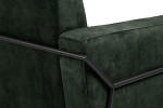 Logan Velvet Armchair - Aged Forest -