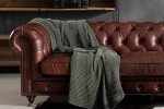 Jefferson Leather Lounge Suite - Brown -