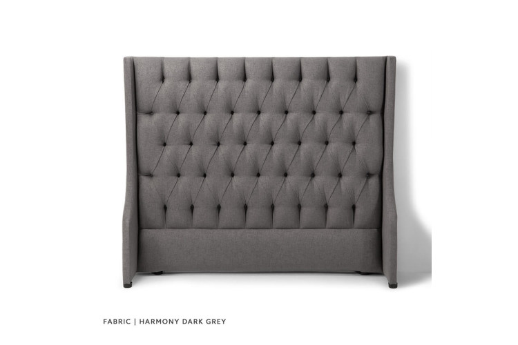 Madison - King Headboard - Harmony Dark Grey - 