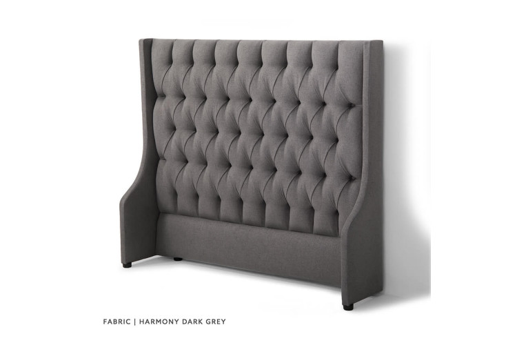 Madison - King Headboard - Harmony Dark Grey - 