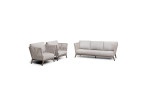 Cardelini Patio Lounge Set - Stone -