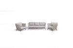 Cardelini Patio Lounge Set - Stone -